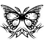 Tribal Butterfly Sticker 192