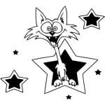 Cartoon Cat Sticker 71