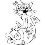 Cartoon Cat Sticker 78