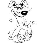 Cartoon Dog Sticker 4