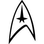Star Trek Badge Sticker