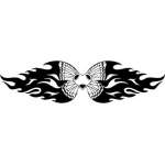Tribal Butterfly Sticker 298