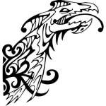Tribal Dragon Sticker 113