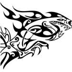 Tribal Dragon Sticker 140
