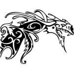 Tribal Dragon Sticker 141