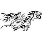 Tribal Dragon Sticker 187