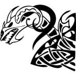 Tribal Dragon Sticker 193