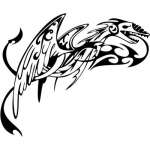 Tribal Dragon Sticker 199