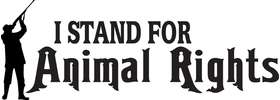 I Stand For Animal Rights Sticker