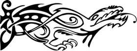Tribal Dragon Sticker 133