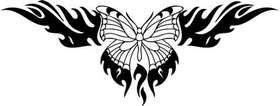 Tribal Butterfly Sticker 277