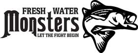 Fresh Water Monsters Let the Fight Begin Bass Sticker 3