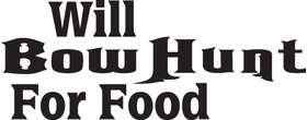 Will Bowhunt for Food Sticker