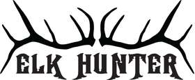Elk Hunter with Rack Sticker