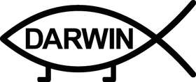Darwin Fish Sticker 3063