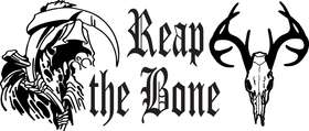 Reap the Bone Reaper and Skull Sticker