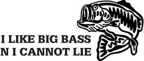 I Like Big Bass n I Cannot Lie Sticker