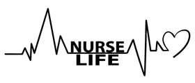Nurselife Heartbeat Sticker