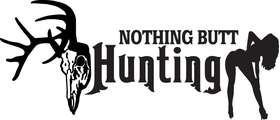 Nothing BUTT Hunting Deer Sticker 3