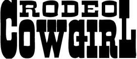 Rodeo Cowgirl Sticker
