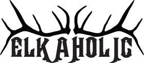Elkaholic with Rack Sticker 36"Long x 16"High