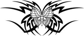 Tribal Butterfly Sticker 280
