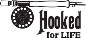 Hooked on Life Fly Fishing Sticker