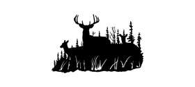 Deer Family 3 Sticker