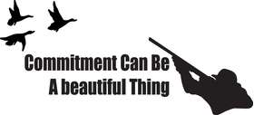 Commitment Can Be a Beautiful Thing Duck Sticker