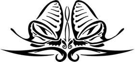 Tribal Butterfly Sticker 37