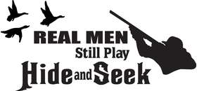 Real Men Still Play Hide and Seek Duck Sticker
