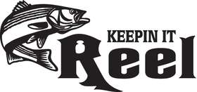 Keepin it Reel Striper Fishing Sticker