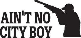 Ain't No City Boy Sticker