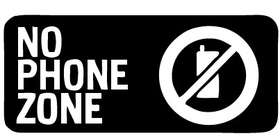 No Phone Zone 2 Sticker