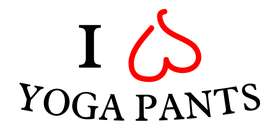 I Love Yoga Pants Sticker