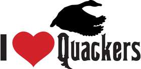 I Love Quackers Sticker 3