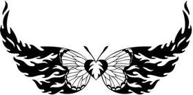 Tribal Butterfly Sticker 299