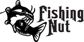Fishing Nut Catfish Sticker