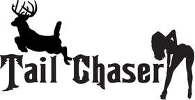 Tail Chaser Buck Sticker