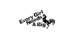 Every girl needs a BIG **** Sticker