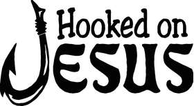 Hooked on Jesus Sticker 2245