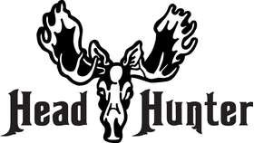Head Hunter Moose Sticker
