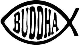 Buddha Fish Sticker 2204