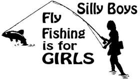 Fly Fishings is For Girls Sticker