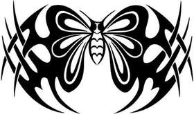 Tribal Butterfly Sticker 140