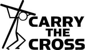 Carry the Cross Sticker 2184