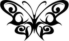 Tribal Butterfly Sticker 144