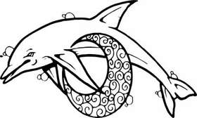 Dolphin Sticker 439