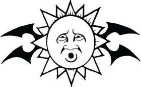 Sun Sticker 195