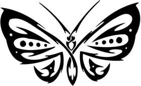 Tribal Butterfly Sticker 8